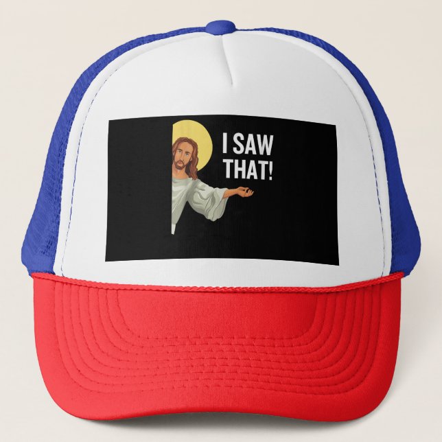 Casquette Drôle Mème Jésus J'Ai Vu Que Citation Chrétienne D (Devant)