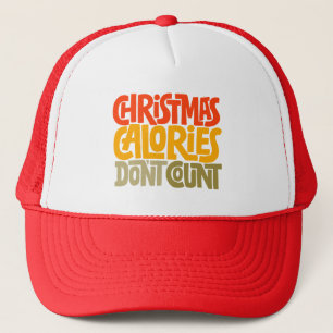 Casquette Drôle Noël Calories Ne comptez pas le design