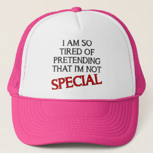 Casquette drôle prétendant que je ne suis pas spéc