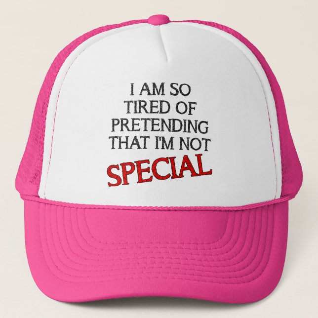 Casquette drôle prétendant que je ne suis pas spéc (Devant)
