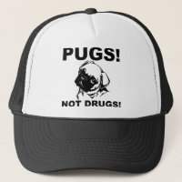 Casquette Drôle Pugs Not Drugs