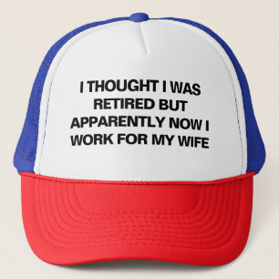 Casquette Drôle Retraite Humour mari femme de retraite