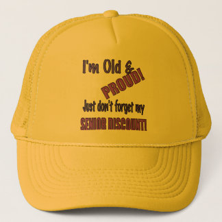 Casquette drôle vieux et de Pround, casquette,