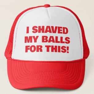 Casquette drôles chapeaux camionneurs Je me suis rasé les bo