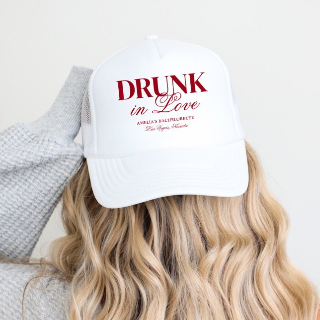 Casquette Drunin In Love Cocktails Bachelorette Week-end (Créateur téléchargé)