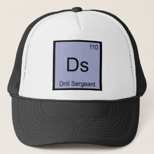 Casquette Ds - Tee du symbole d'élément de chimie Sergent in