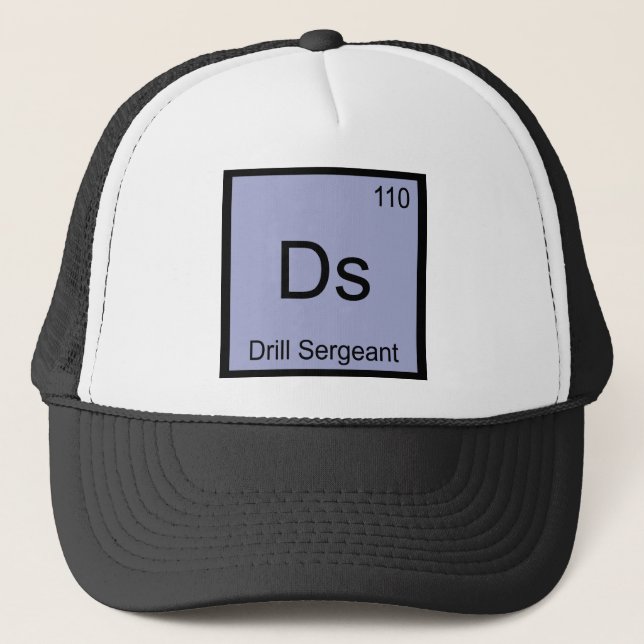 Casquette Ds - Tee du symbole d'élément de chimie Sergent in (Devant)
