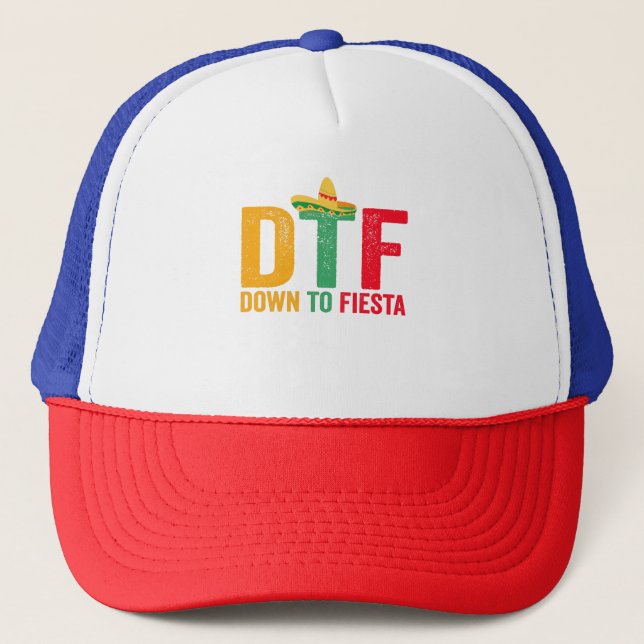 Casquette DTF À Fiesta Funny Cinco De Mayo Vacances (Devant)