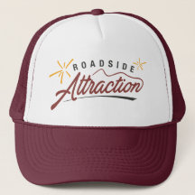 Casquette du camion d'attraction routière (Maroon)