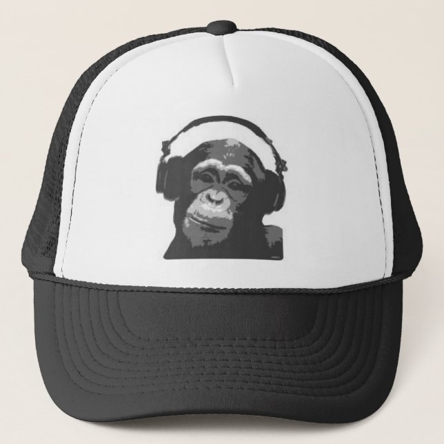 Casquette du DJ de singe (Devant)