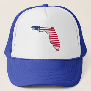 Casquette du drapeau américain de Floride
