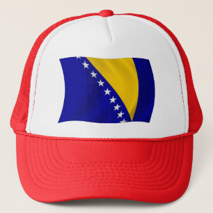 Casquette du drapeau de la Bosnie-Herzégovine