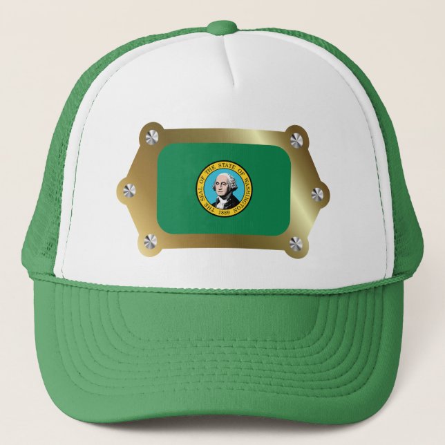 Casquette du drapeau encadré à Washington (Devant)