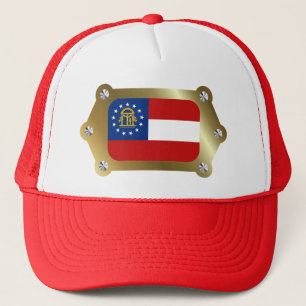 Casquette du drapeau encadré de Geogria