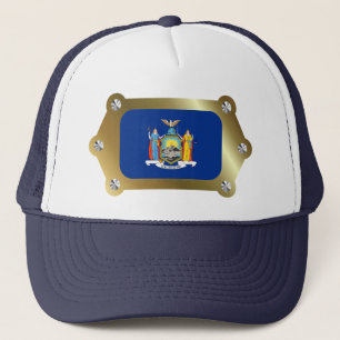 Casquette du drapeau encadré de New York