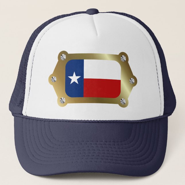 Casquette du drapeau encadré du Texas (Devant)