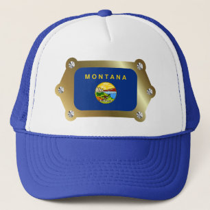 Casquette du drapeau encadré Montana