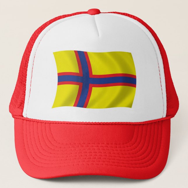 Casquette du drapeau finlandais en Inde (Devant)