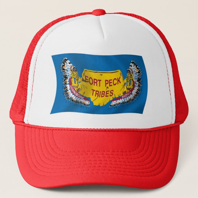 Casquette du drapeau Fort Peck Assiniboine (Devant)