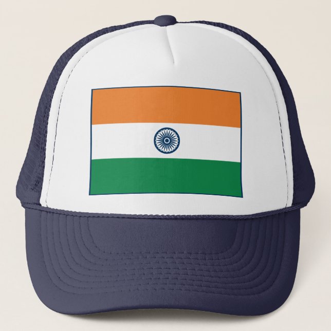 Casquette du drapeau indien (Devant)