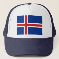 Casquette du drapeau islandais
