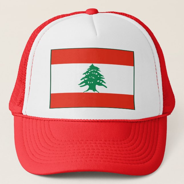 Casquette du drapeau libanais (Devant)