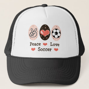 Casquette du football d'amour de paix