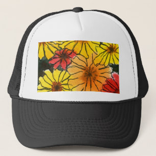Casquette du jardin fleuri