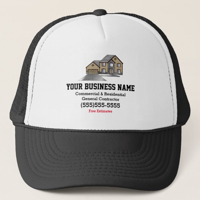 Casquette du logo de l'entrepreneur en constructio (Devant)