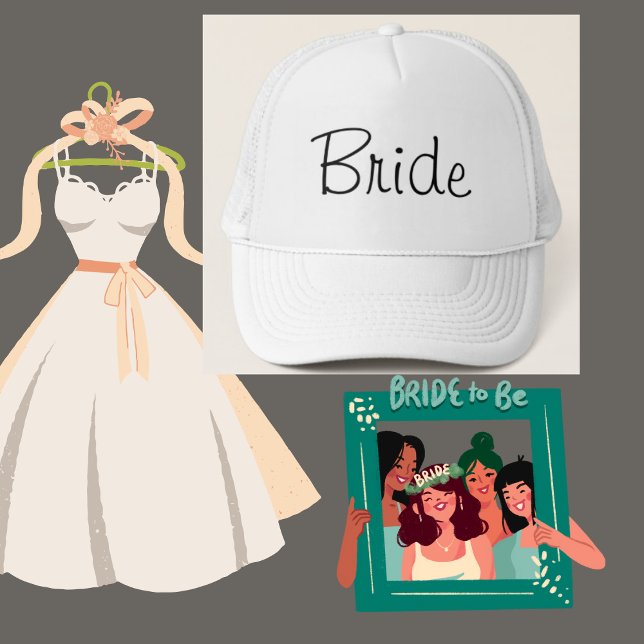 Casquette du Mariage blanc de mariée (Créateur téléchargé)