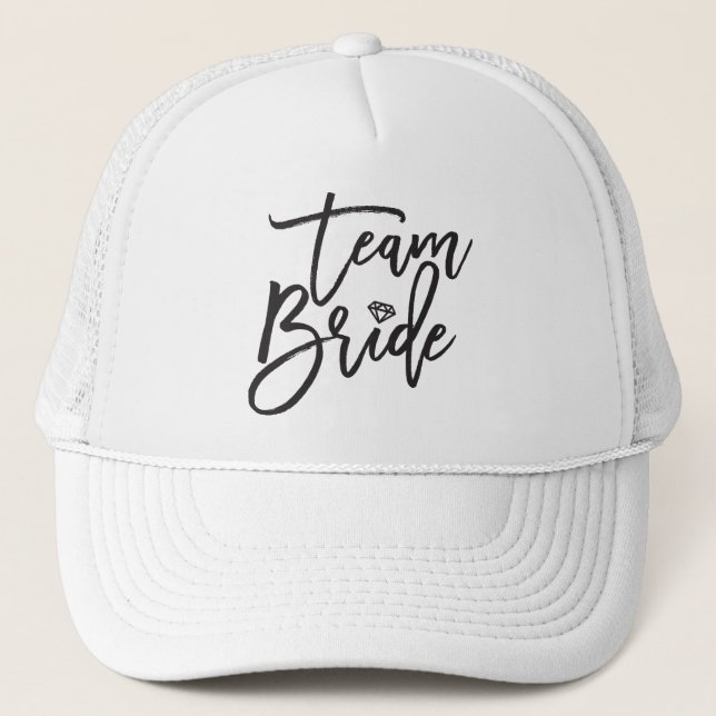 Casquette du Mariage de l'équipe Bride Brush Diamo (Devant)