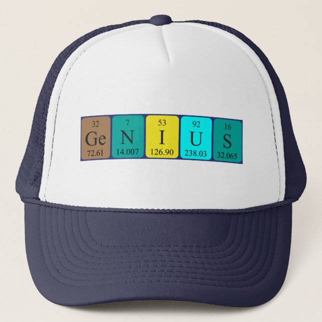 Casquette du nom de table périodique du génie (Devant)