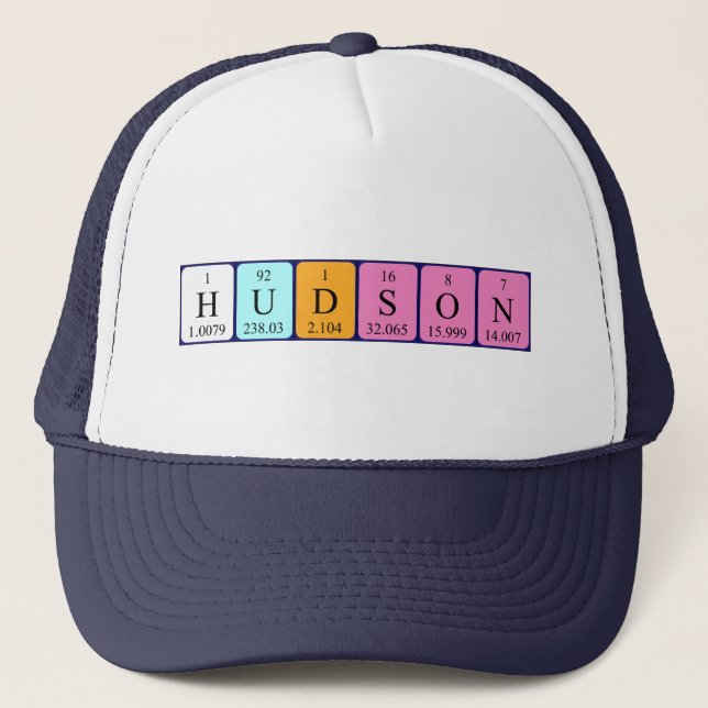 Casquette du nom de table périodique Hudson (Devant)