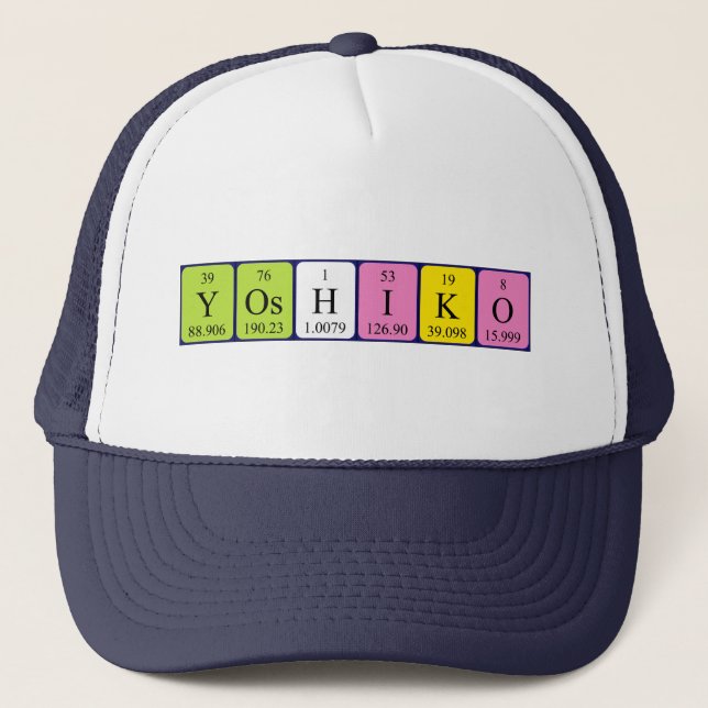 Casquette du nom de table périodique Yoshiko (Devant)