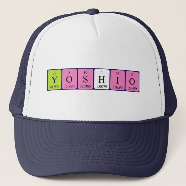 Casquette du nom de table périodique Yoshio (Devant)
