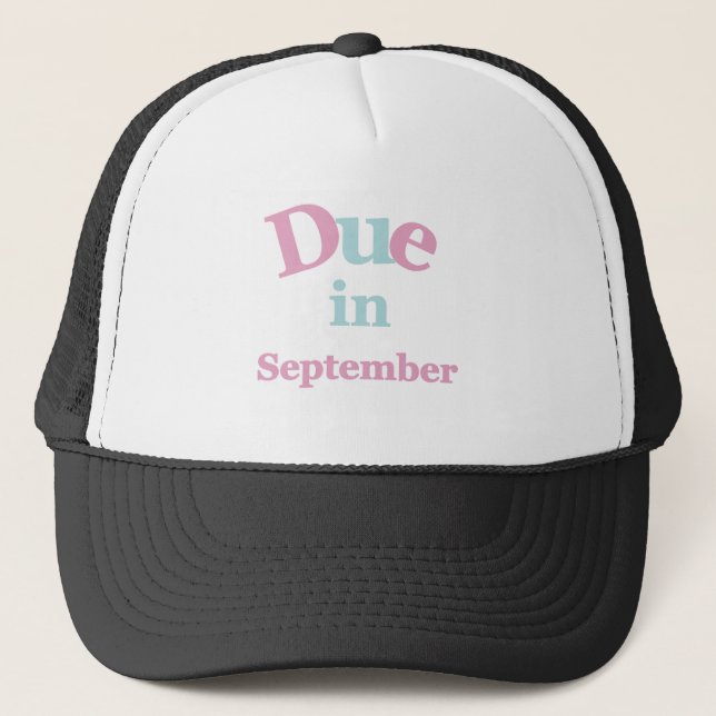 Casquette Dû rose en septembre (Devant)