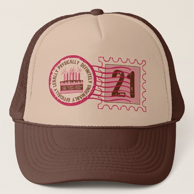 Casquette du timbre 21 d'anniversaire (Devant)