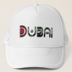 Casquette Dubaï UAE Typographie Texte élégant uniquement