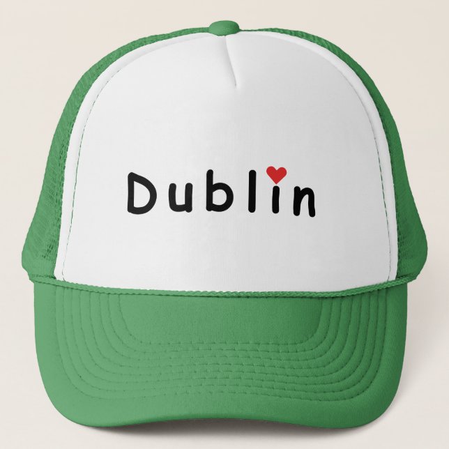 Casquette Dublin Irlande, j'aime Dublin (Devant)