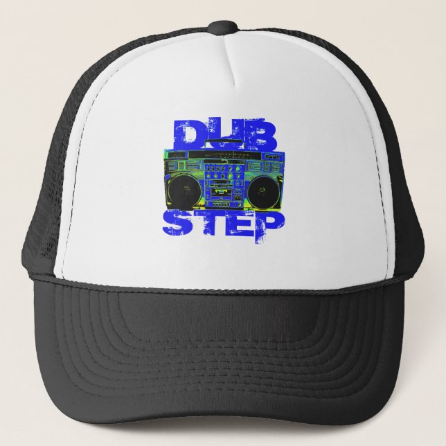 Casquette Dubstep Blue Boombox (Devant)