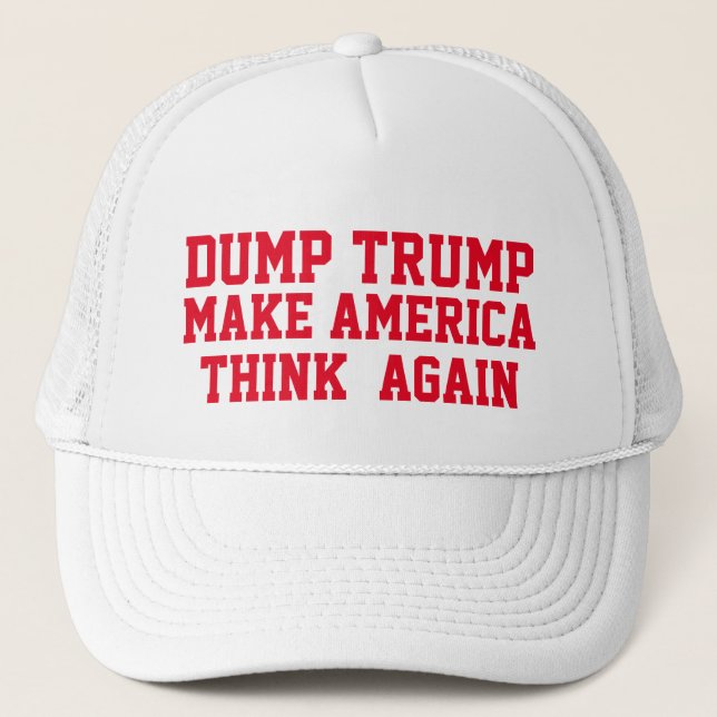 CASQUETTE DUMP TRUMP RÉFLÉCHIT À L'AMÉRIQUE (Devant)