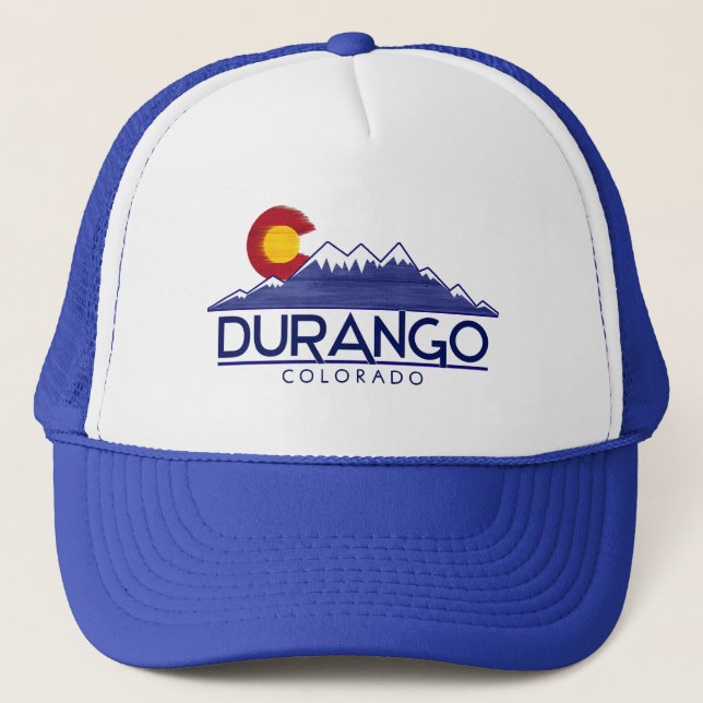 Casquette Durango Colorado wood mountains hat (Devant)