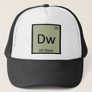 Casquette Dw - Chimie de l'aneth Symbole du tableau périodiq