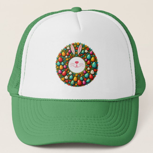 Casquette Easter Bunny Wreath – Cute Style boné (Devant)