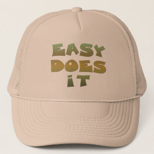 Casquette Easy It Recovery Slogan Citation Vert Or Texte
