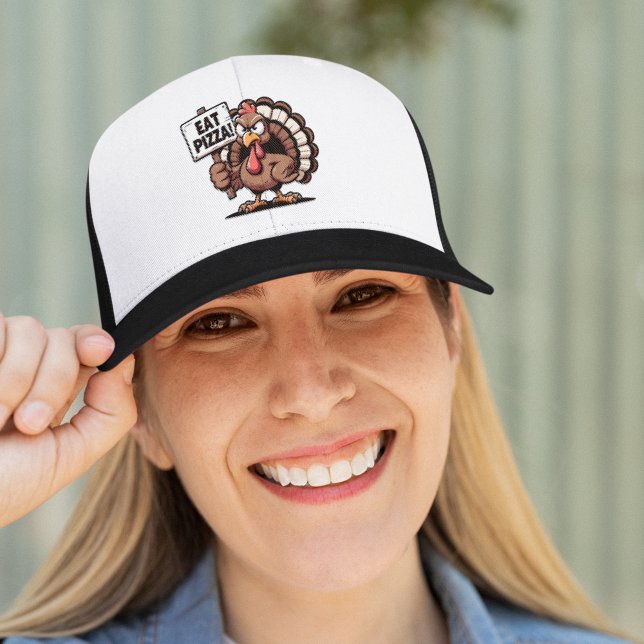 Casquette Eat Pizza, Fun Thanksgiving turkey (Créateur téléchargé)