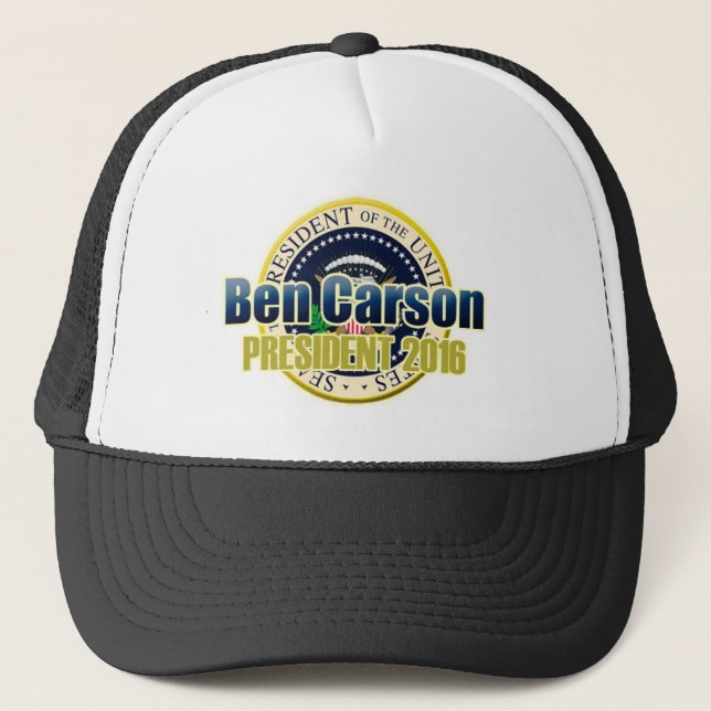 Casquette Ébauche Benjamin Carson pour le président (Devant)