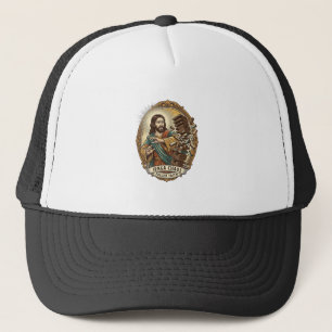 Casquette Échec de Jésus écrasant la tour de Jenga de la fêt