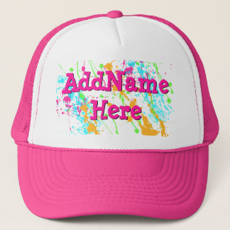 Casquette Éclaboussure de roses indien personnalisée
