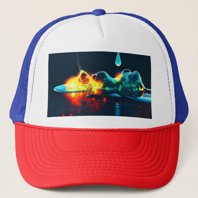 Casquette Éclairage Liquide (Devant)